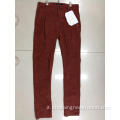 Pantalone da uomo in cotone rosso ad alta quanlity